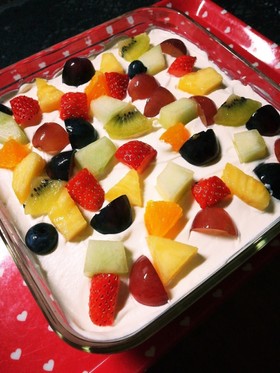 クリームチーズのスコップケーキ