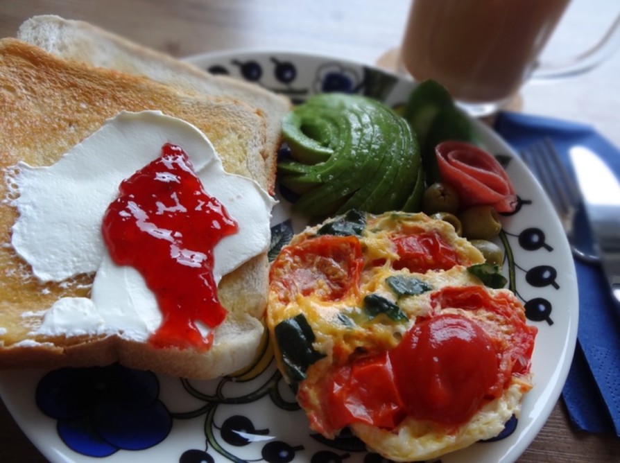 簡単朝食！栄養満点オムレツの画像