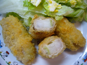 豚のくるくる揚げ♡大根ネギチーズ