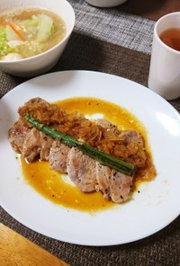 豚ヘレ肉で簡単ステーキ