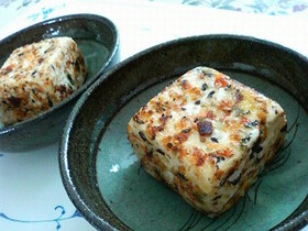 豆腐のふりかけ焼き
