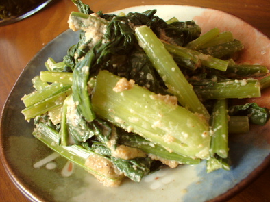 小松菜の辛子ごま和えの写真