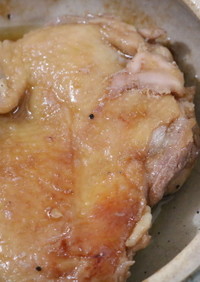 土鍋でチンする鶏の照り焼き
