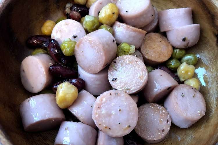 魚肉ソーセージと豆の洋風炒め レシピ 作り方 By やぶいぬシェフ クックパッド 簡単おいしいみんなのレシピが361万品