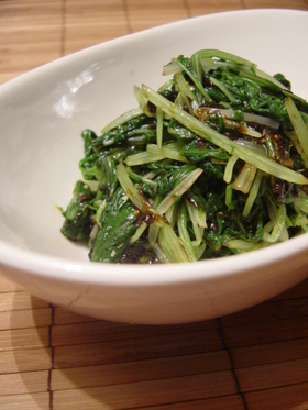 ☆しゃきしゃき☆水菜の海苔山葵和え☆