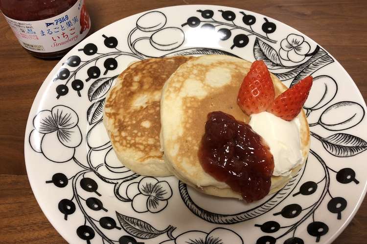 いちごジャム入り生地のホットケーキ レシピ 作り方 By 八千穂高原 クックパッド 簡単おいしいみんなのレシピが359万品