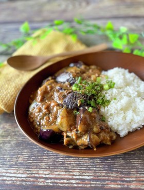 サバの味噌煮缶で麻婆茄子☆☆