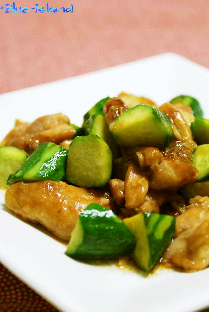 簡単！鶏肉と胡瓜の中華炒め