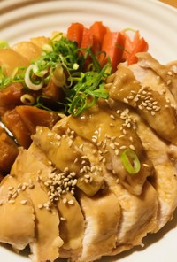 鶏胸肉のまるごとあまから煮●南京＆根菜煮