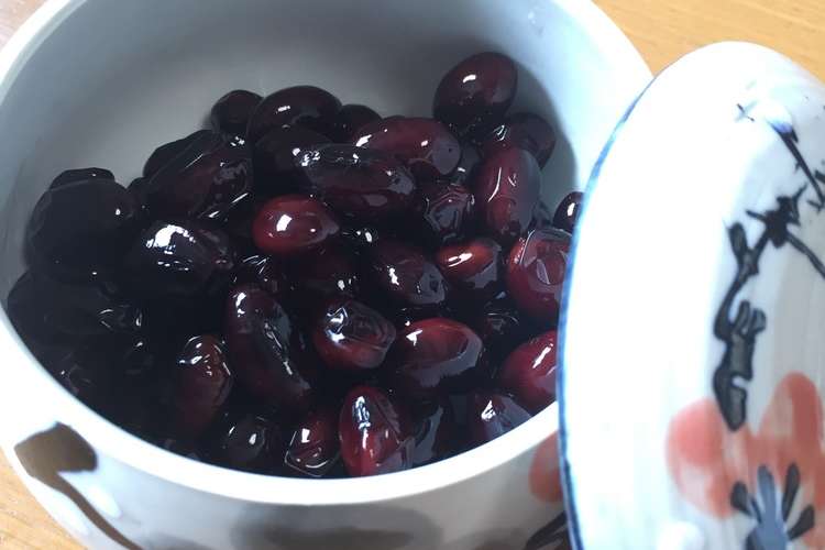 圧力鍋で甘くてやわらかい黒豆煮 レシピ 作り方 By Ancoromama クックパッド