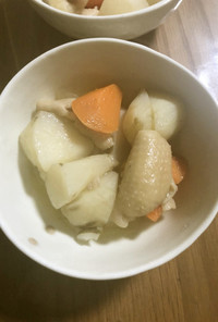菊芋と鶏皮の煮物