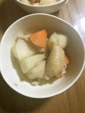 菊芋と鶏皮の煮物