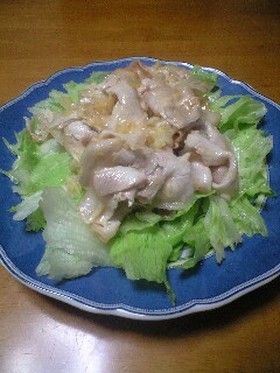 ねぎが香ばしい♪豚しゃぶサラダ