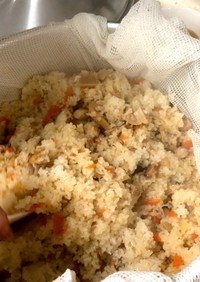 もち米で炊き込みご飯♪ばあちゃんの作り方