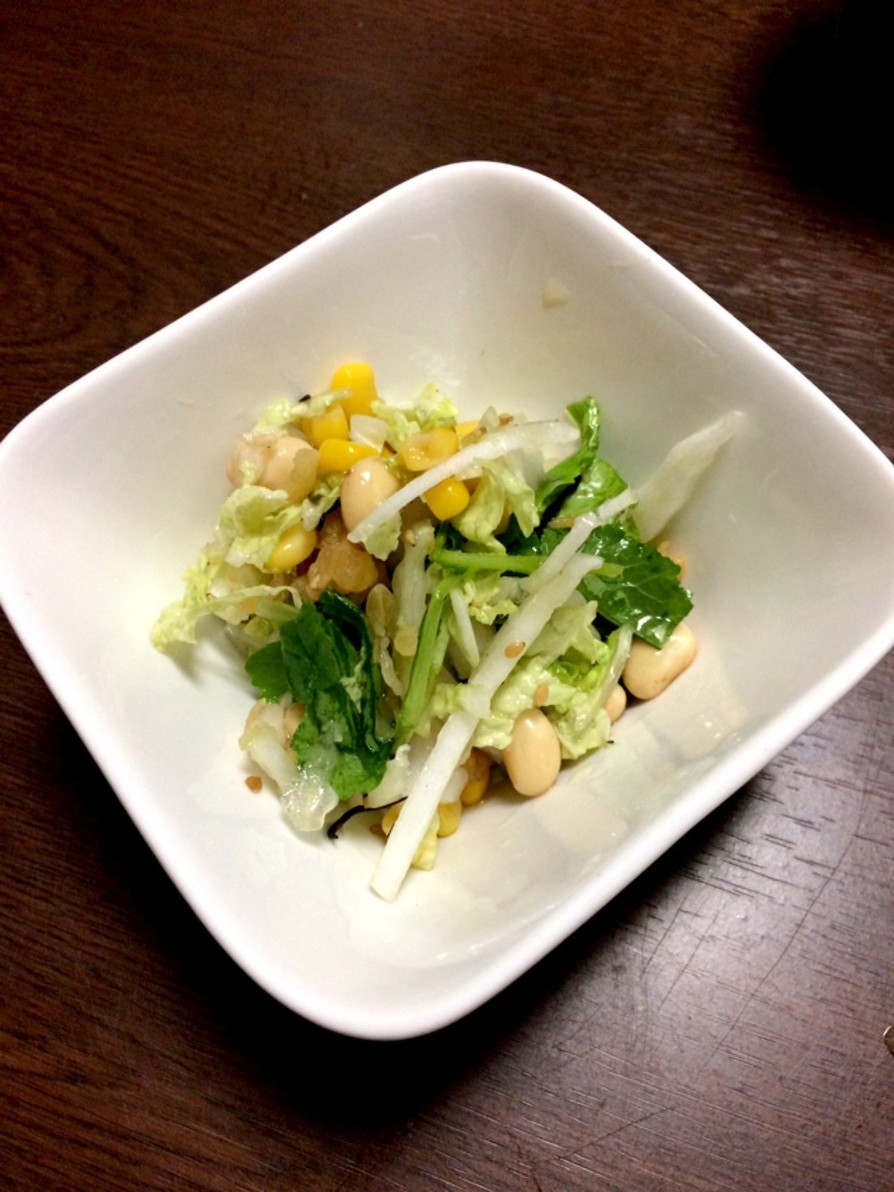 白菜を生で☆和風サラダの画像