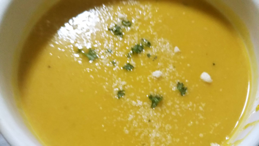 創味シャンタンで簡単かぼちゃスープの画像