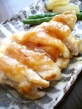鶏胸肉の甘味噌照り焼き