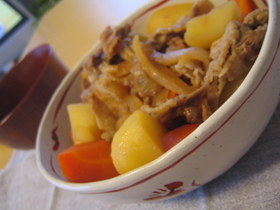 酒蒸し♥♡肉じゃが