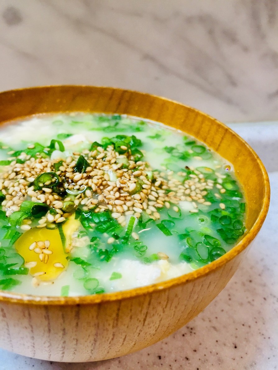 豆腐と卵のふわふわスープの画像