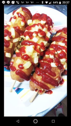韓国ホットドッグ★チーズポテトドッグ