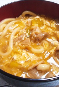 鶏肉とふわふわ卵のあんかけうどん