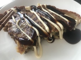 煮しめリメイク 超簡単 お好み焼き風