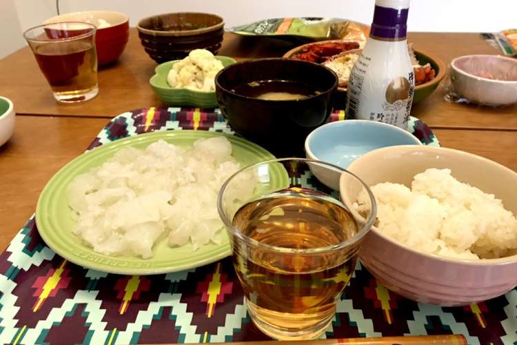 お父さんが伊勢海老のお刺身を作ったよ レシピ 作り方 By クックwtg4um クックパッド 簡単おいしいみんなのレシピが378万品