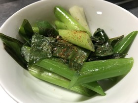 簡単 九条ネギ 油炒め