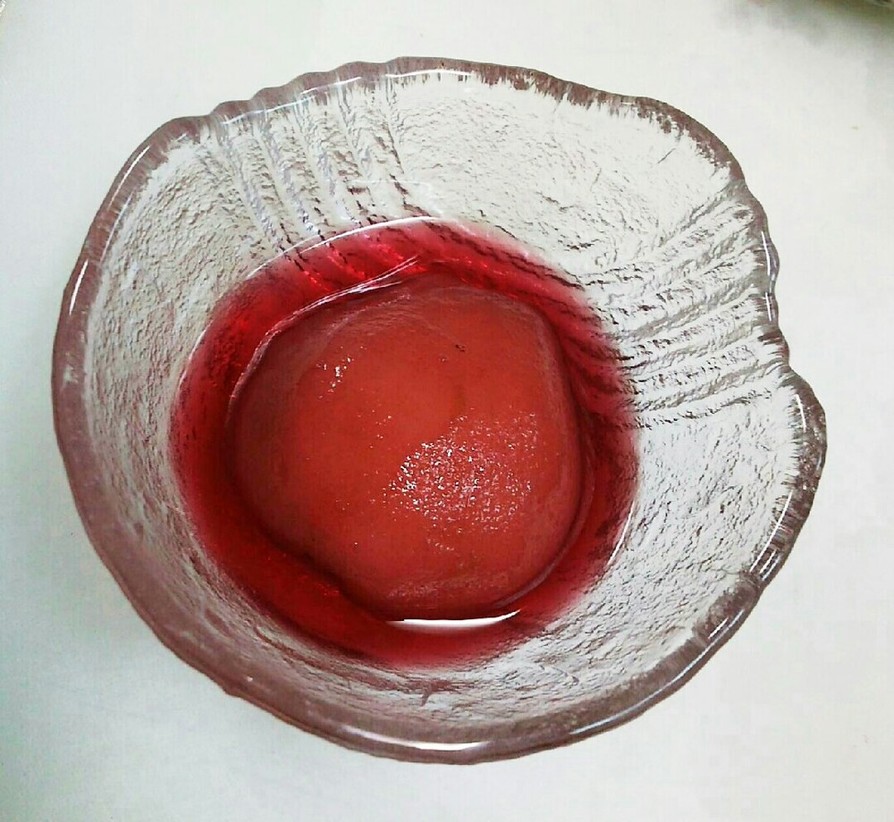 洋梨の赤ワインコンポートの画像