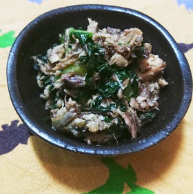 小松菜とサバ缶で簡単めちゃ旨おかず☆
