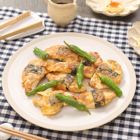 鶏むね肉の和風のり巻きピカタ☆