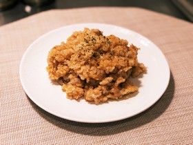 ローストチキンの残りで簡単チキンライス♡