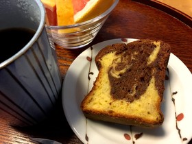 HMでチョコバナナマーブルパウンドケーキ