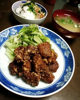鹿の竜田揚げ