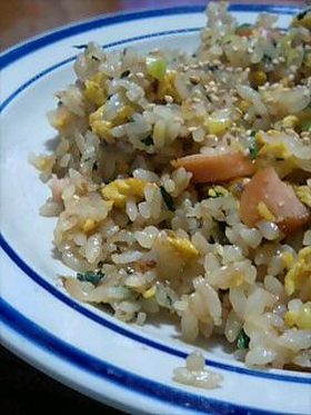 小松菜和風チャーハン