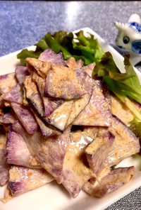紫大根とツナのカレー風味サラダ