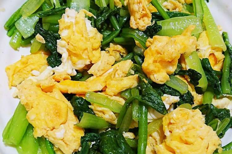 作り置き 小松菜と卵の甘酢醤油和え レシピ 作り方 By Ta Cha クックパッド 簡単おいしいみんなのレシピが366万品
