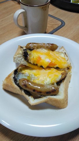 毎朝、飽きない目玉焼きボリュームトースト
