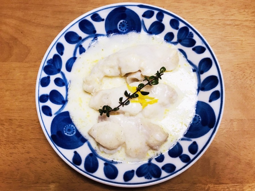 白身魚のホワイトソース♡の画像