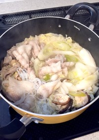 白菜の漬物リメイク台湾風っぽい鍋