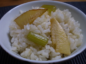 筍と蕗の混ぜご飯
