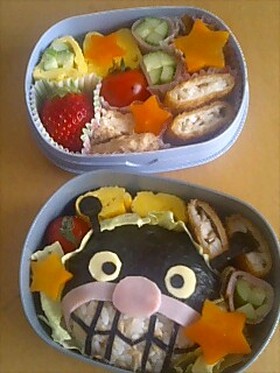 キャラ弁 バイキンマン編