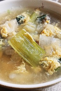 正月リセット大根おろしと野菜と玉子スープ