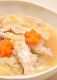 白菜と豚肉のうま煮⁂生姜でポカポカ