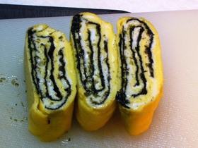 お弁当用卵のおかず~海苔&チーズ卵焼き~