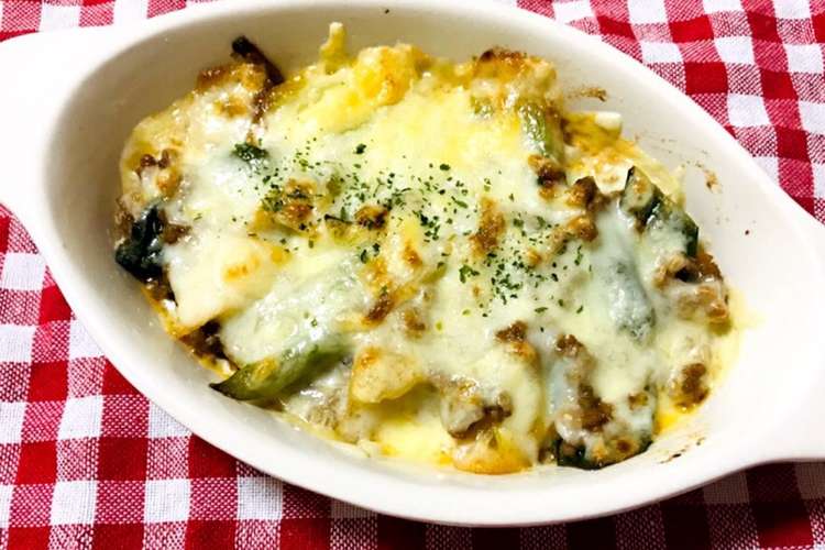 簡単 長ねぎとひき肉の味噌チーズ焼き レシピ 作り方 By Hirose3939 クックパッド