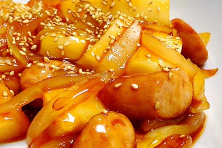 切り餅で 簡単トッポギ風炒め物 レシピ 作り方 By ふじふじ クックパッド 簡単おいしいみんなのレシピが352万品