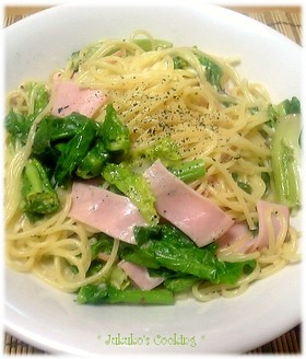 春のパスタ☆菜の花のマヨネーズパスタ