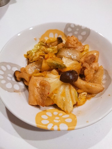 【 お弁当用】鶏肉とキャベツの甘辛炒めの写真