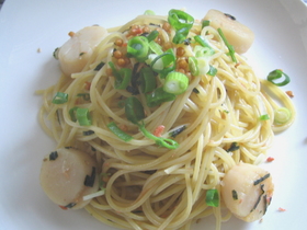 ★帆立のお茶漬けスパゲッティ★